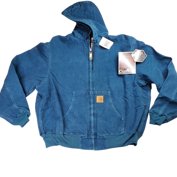 Carhartt Vintage Deadstock Indigo Blue Sandstone Duck Active Jacket 2XL Mens XXL